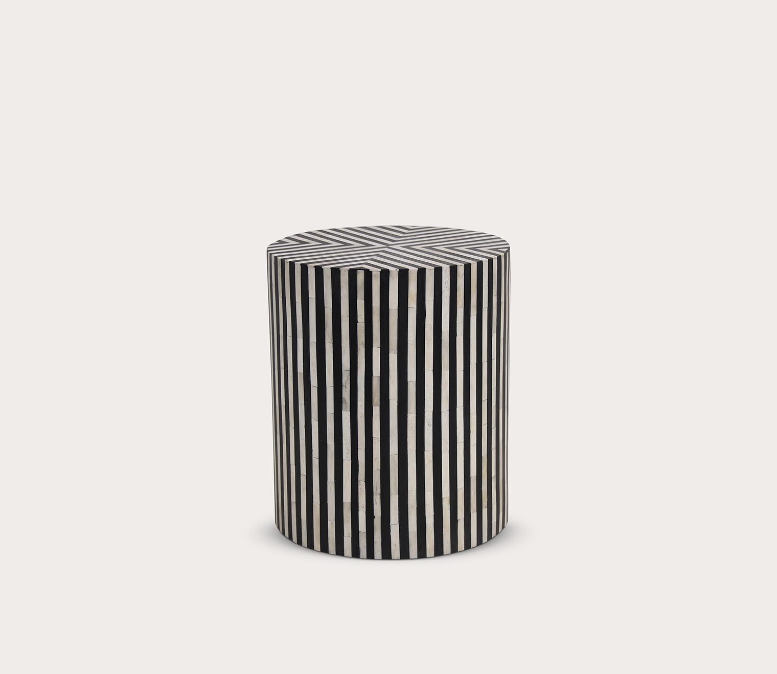 Chameau Round Drum Side Table by Moe's Furniture