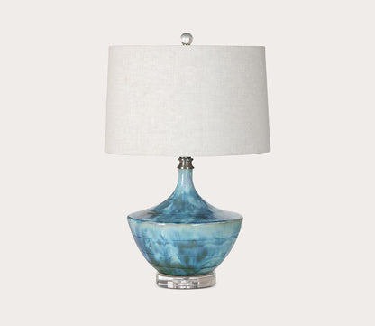 Chasida Blue Ceramic Table Lamp by Uttermost