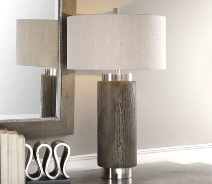 Cheraw Wood Cylinder Lamp by Uttermost