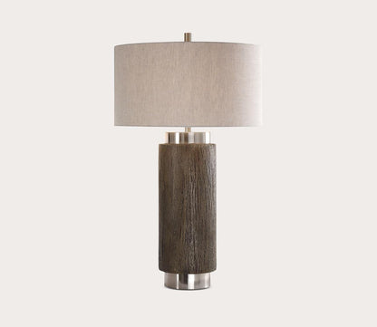 Cheraw Wood Cylinder Lamp by Uttermost