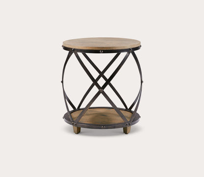 Cirque Bent Antique Bronze Metal Accent Table by Madison Park