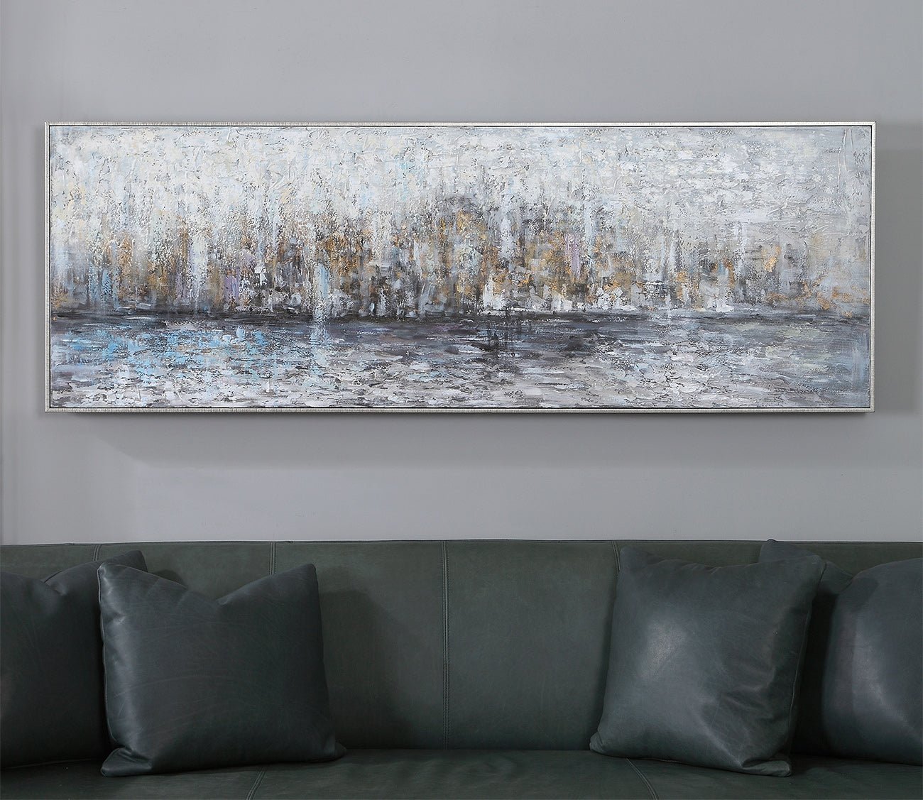 City Reflection Hand Painted Canvas