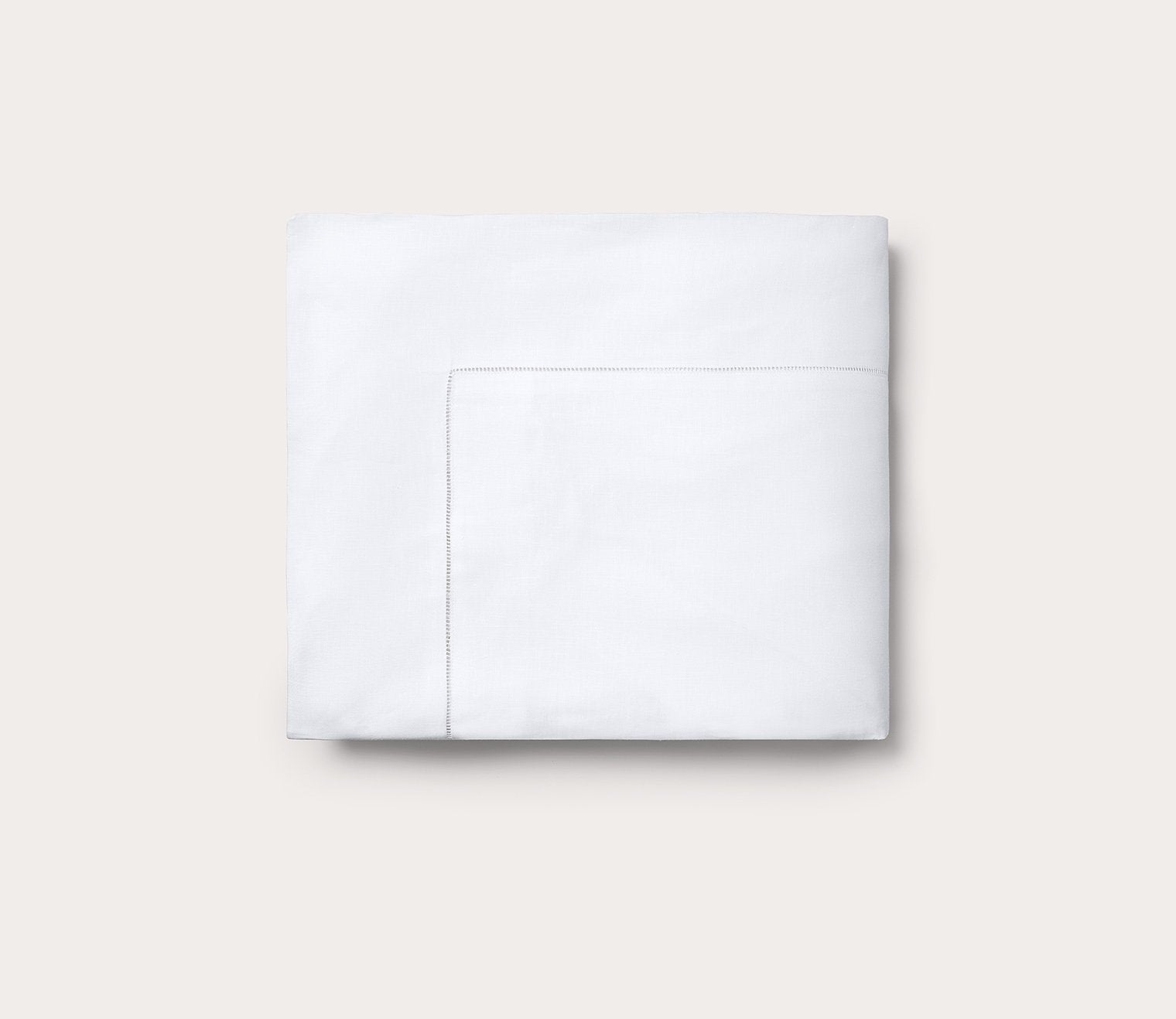 Classico White Linen Duvet Cover by Sferra