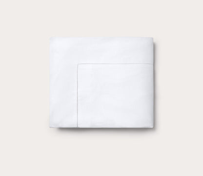 Classico White Linen Duvet Cover by Sferra