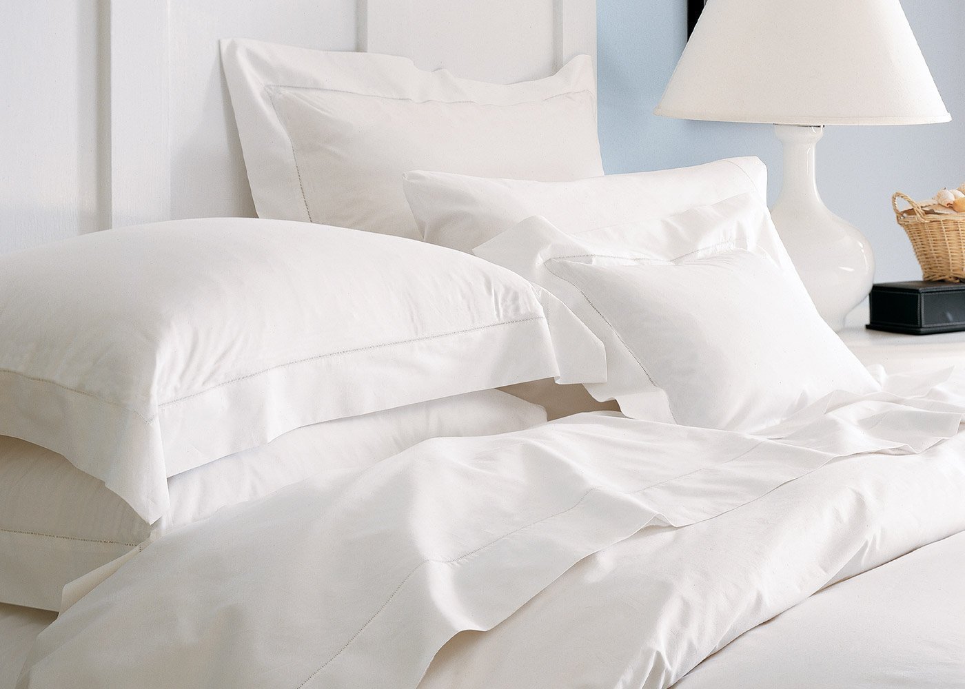 Classico White Linen Duvet Cover