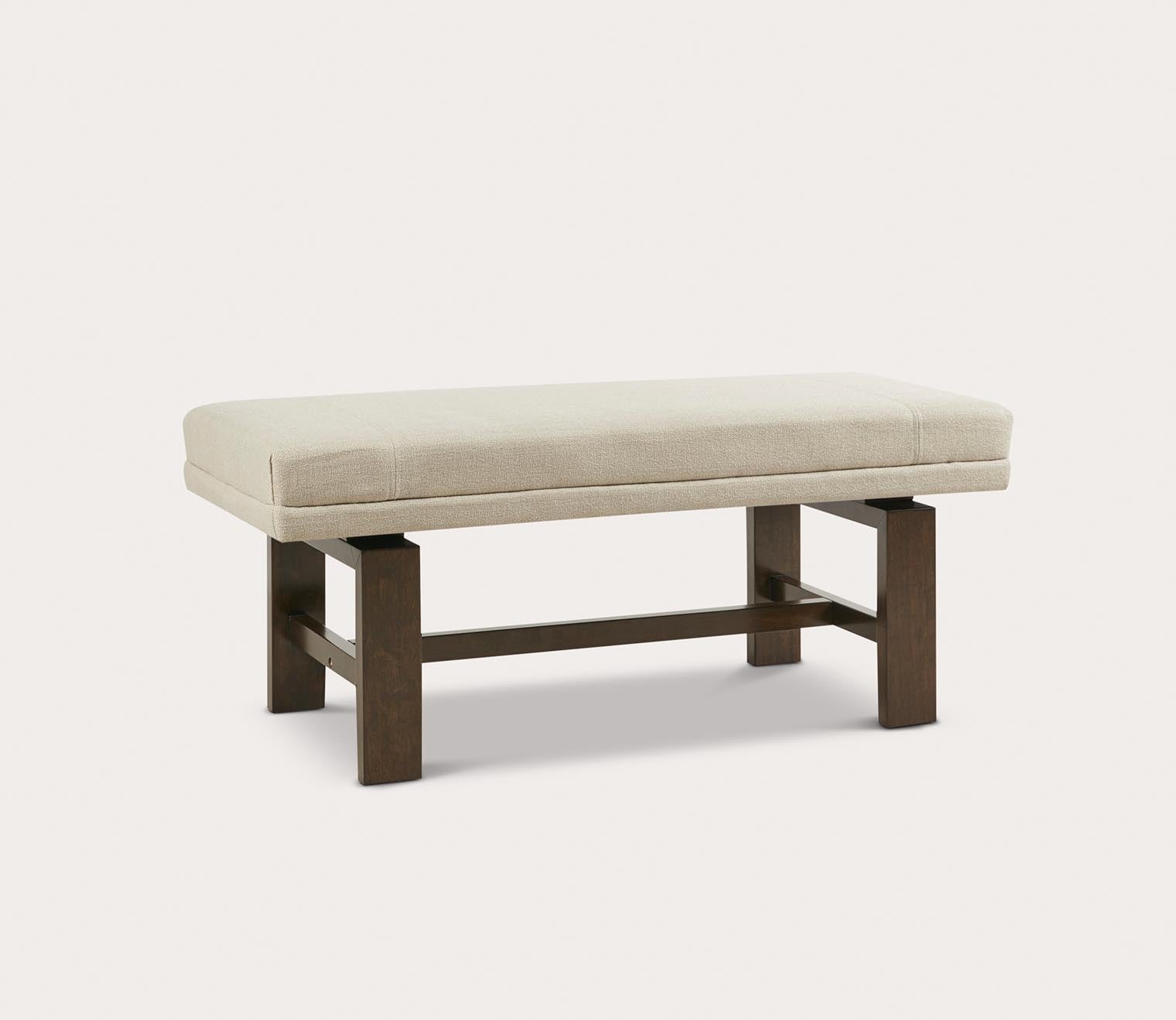 Claymore Natural Fabric Upholstered Accent Bench by Madison Park