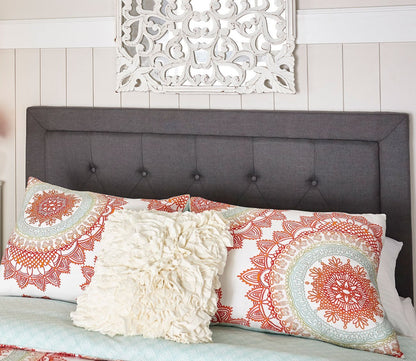 Clayton Tufted Fabric Upholstered Headboard by Linon