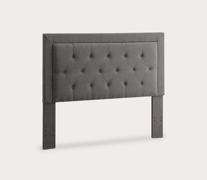 Clayton Tufted Fabric Upholstered Headboard by Linon