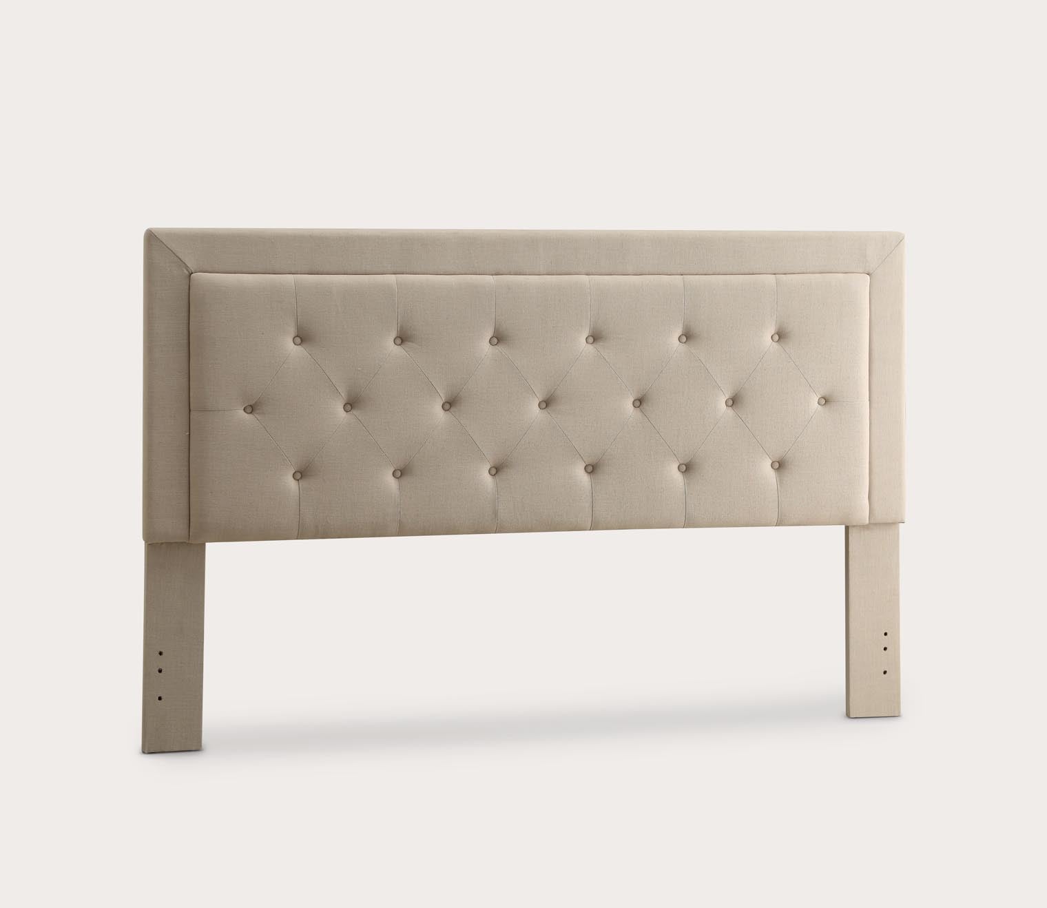 Clayton Tufted Fabric Upholstered Headboard by Linon