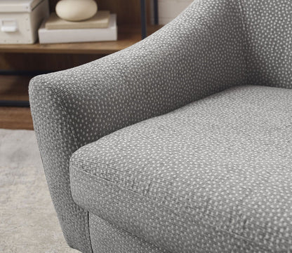 Clenna Gray Fabric Upholstered Accent Chair by Linon