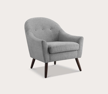 Clenna Gray Fabric Upholstered Accent Chair by Linon