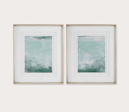 Coastal Patina Modern Framed Prints Set of 2 by Uttermost