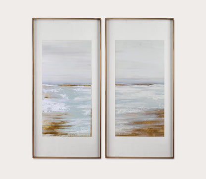 Coastline Framed Prints Set of 2 by Uttermost