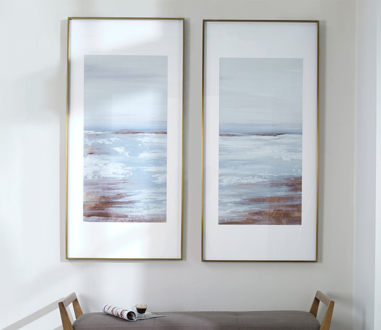 Coastline Framed Prints Set of 2
