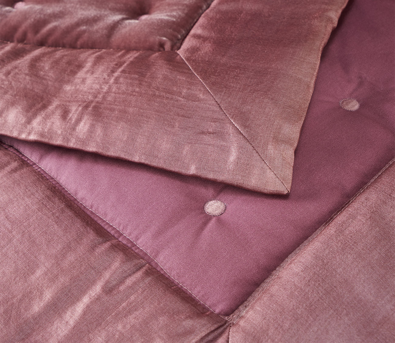 Cocon Silk Velvet Quilted Counterpane Bedspread by Yves Delorme