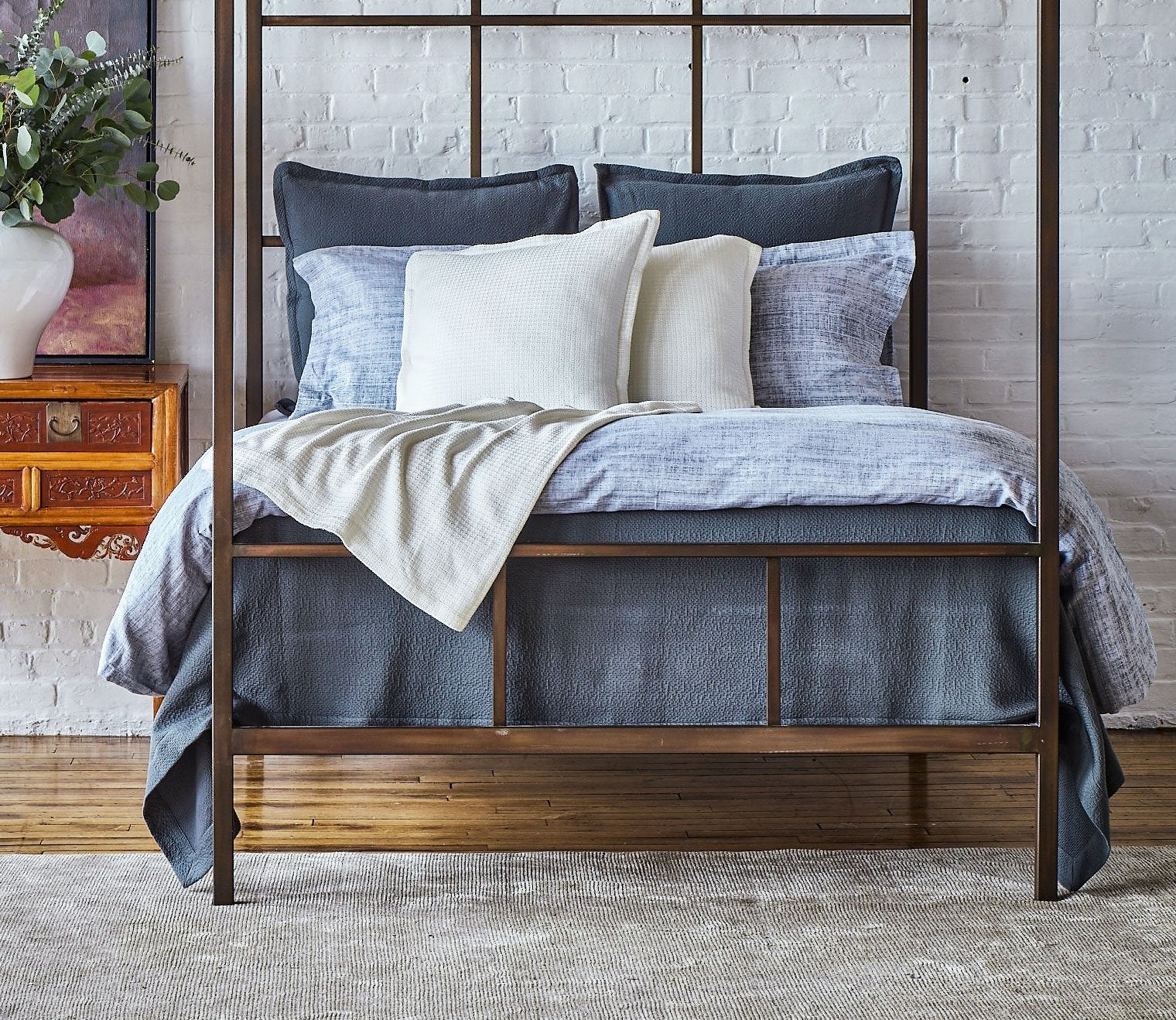 Code Cotton Jacquard 3-Piece Duvet Cover Set