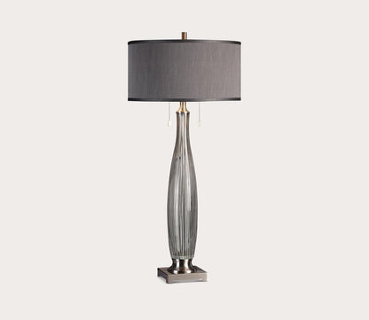 Coloma Gray Glass Table Lamp by Uttermost