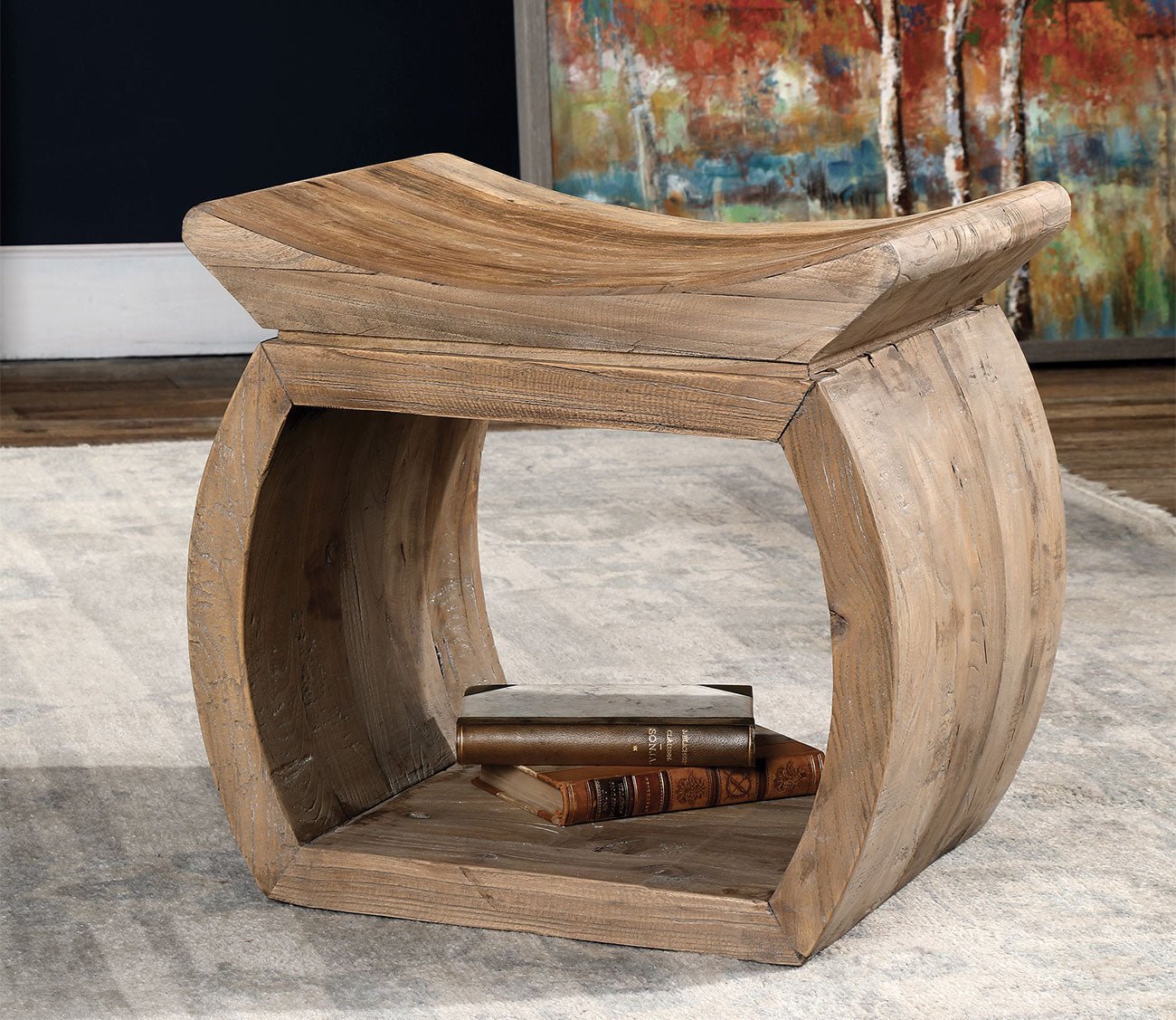 Connor Elm Accent Stool