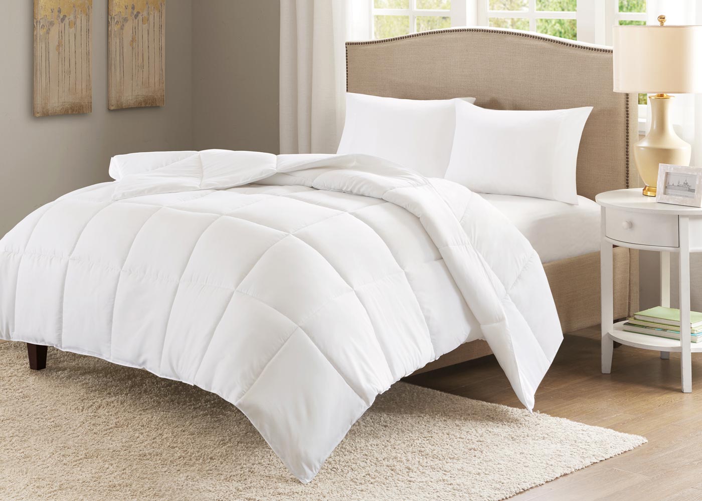 Copper Infused Microfiber Down Alternative Comforter