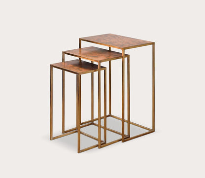 Copres Oxidized Nesting Tables Set of 3 by Uttermost
