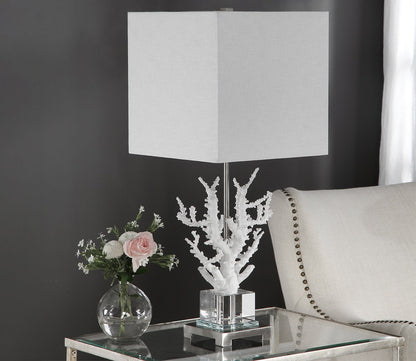 Corallo White Coral Table Lamp by Uttermost