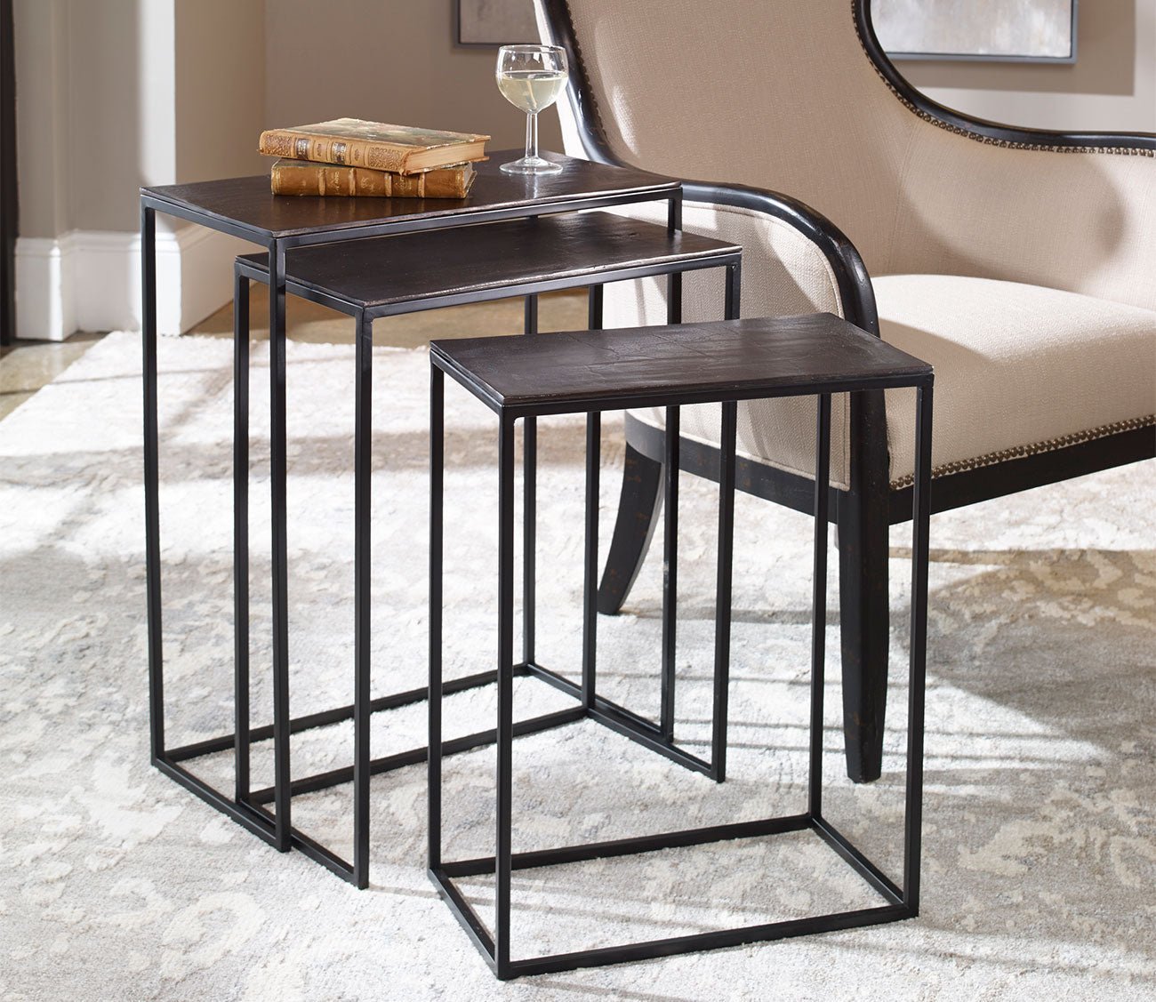 Coreene Iron Nesting Tables