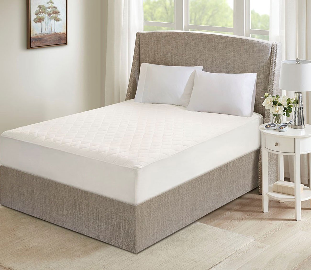 Cotton Deep Pocket Heated Mattress Pad by Beautyrest