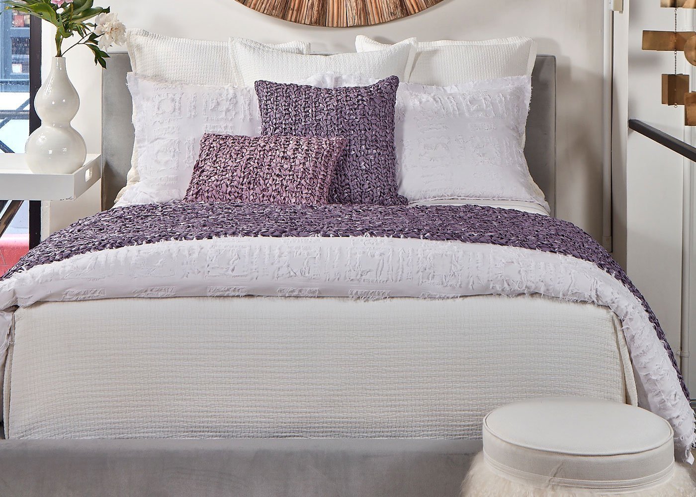 Cotton Fringe 3-Piece Duvet Cover Set