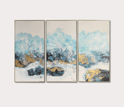 Crashing Waves Hand Painted Canvas by Uttermost