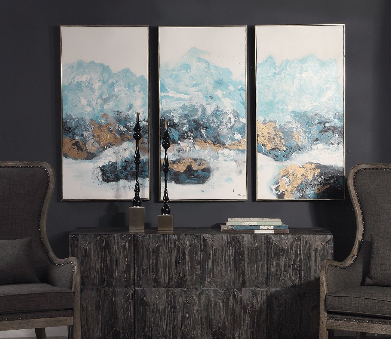 Crashing Waves Hand Painted Canvas