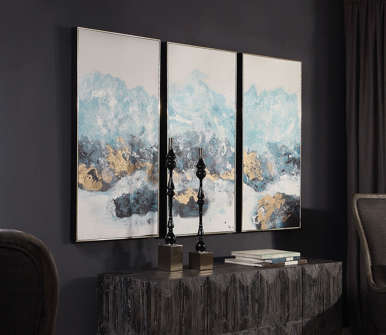 Crashing Waves Hand Painted Canvas by Uttermost