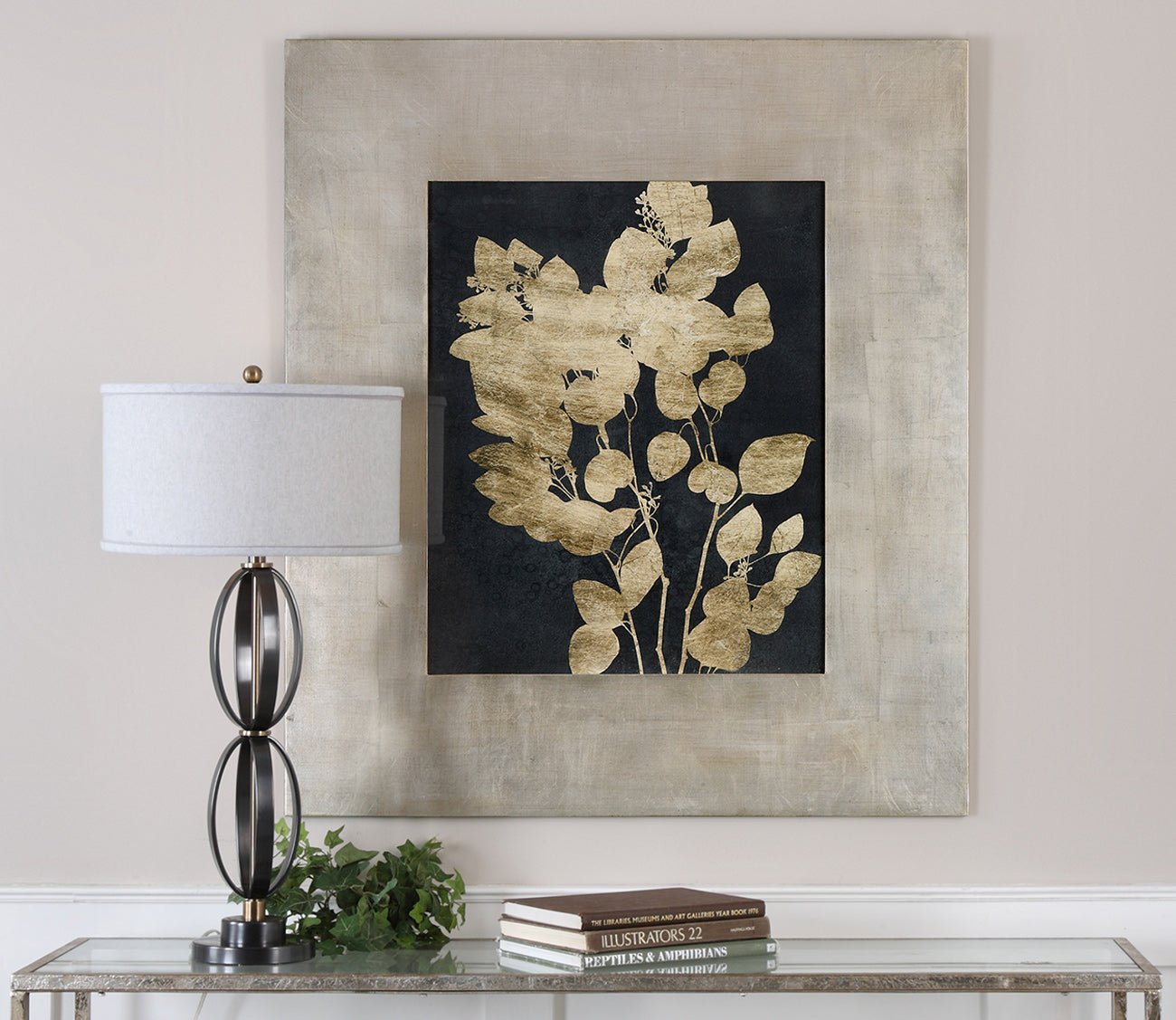 Custom Postage Leaves Gold Foil Print