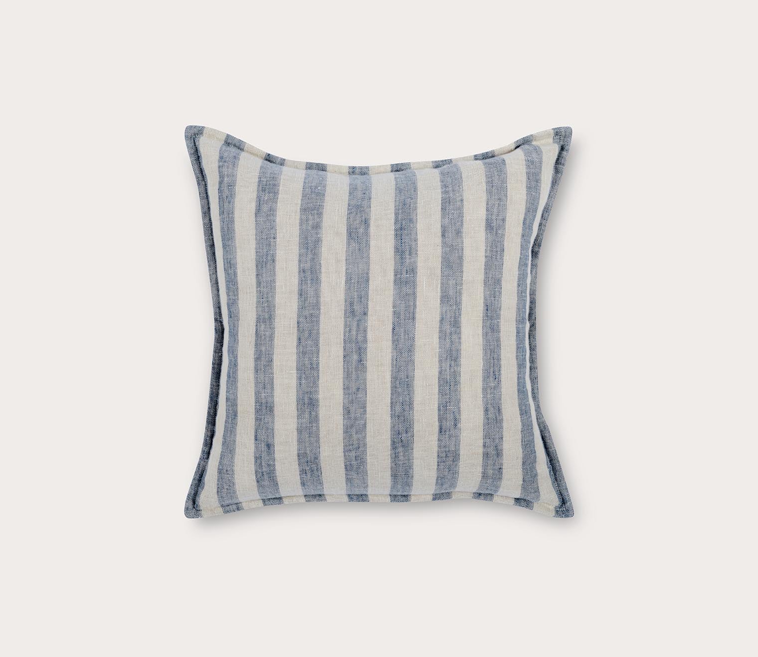 Cyprus Ivory Blue Throw Pillow