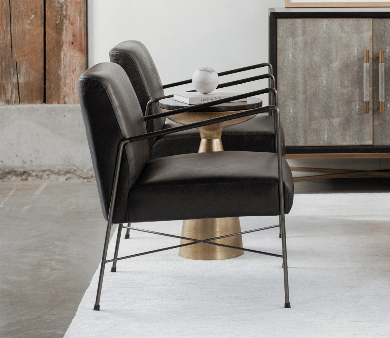 Dagwood Genuine Leather Armchair by Moe's Furniture