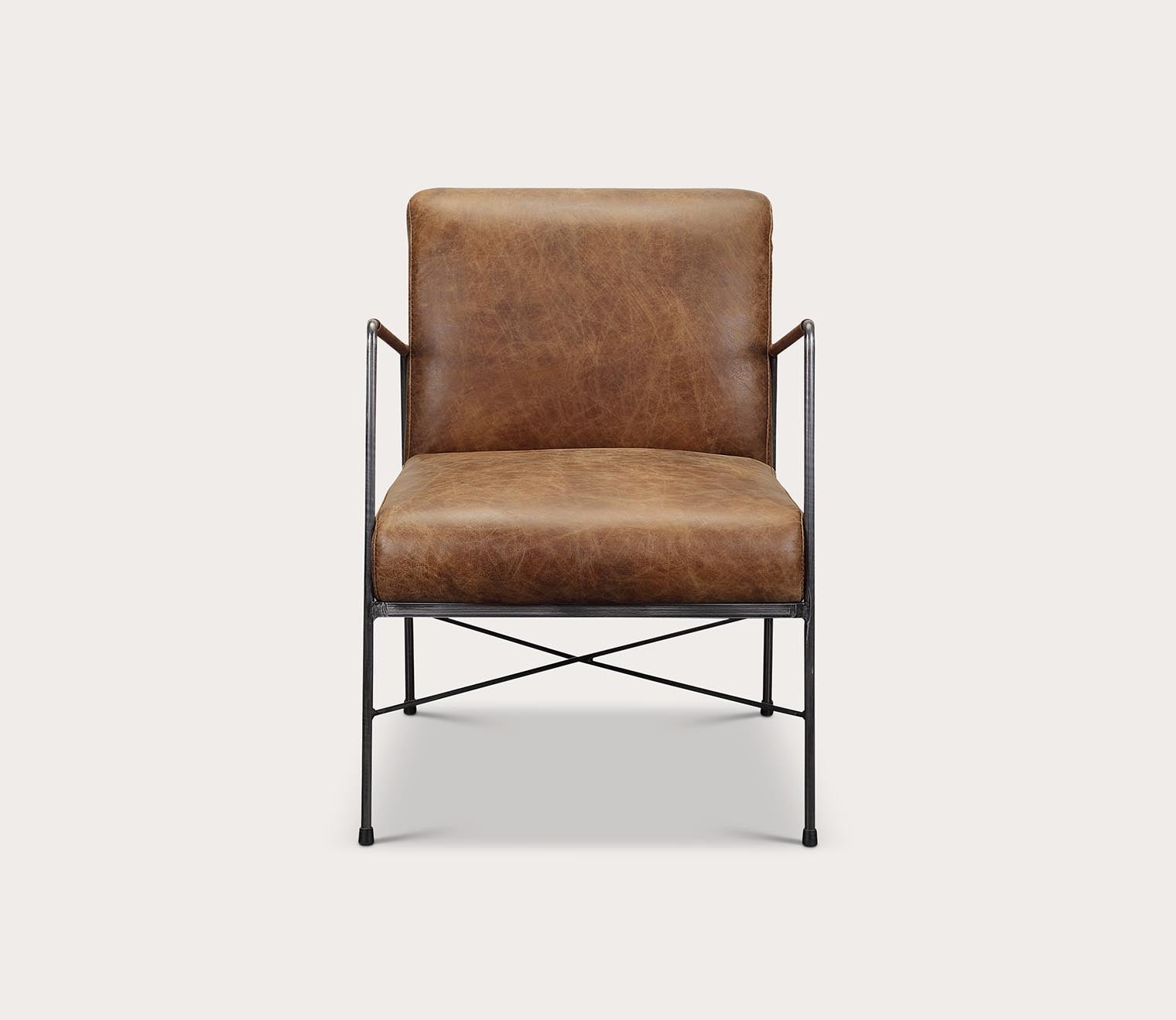 Dagwood Genuine Leather Armchair by Moe's Furniture