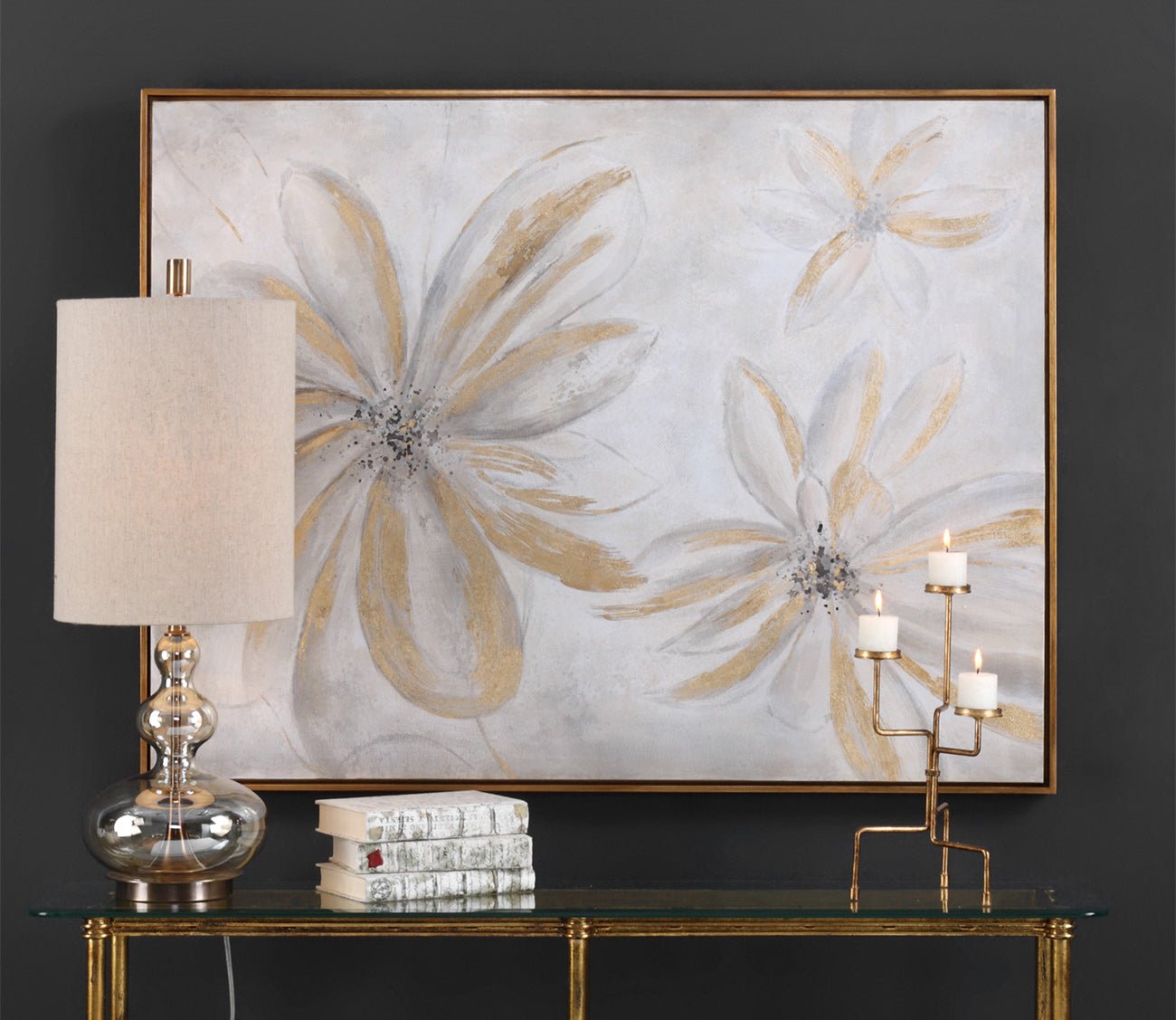Daisy Stars Hand Painted Canvas