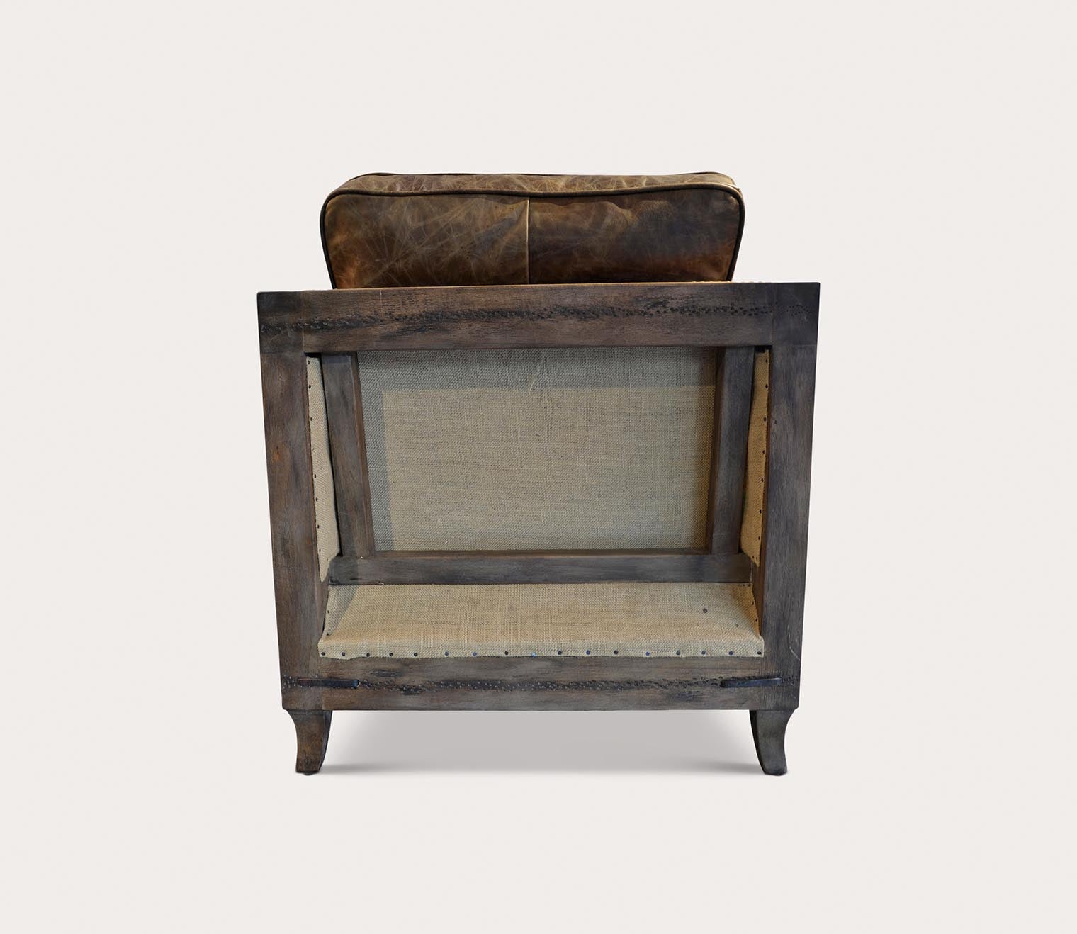 Darlington Grazed Brown Genuine Leather Club Chair by Moe's Furniture