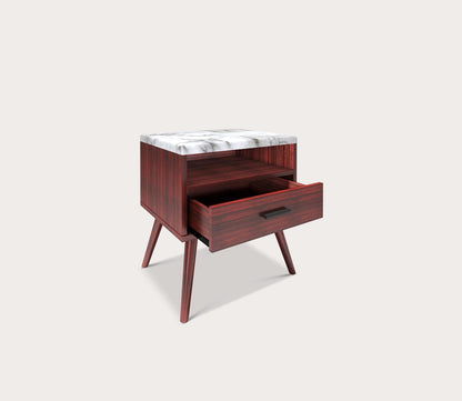 Davita Marble Top Storage Nightstand by Arkotec