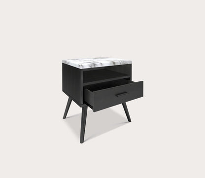 Davita Marble Top Storage Nightstand by Arkotec