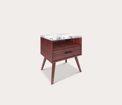Davita Marble Top Storage Nightstand by Arkotec