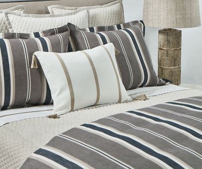 Deck Stripe Linen Blend 3-Piece Duvet Cover Set by Ann Gish