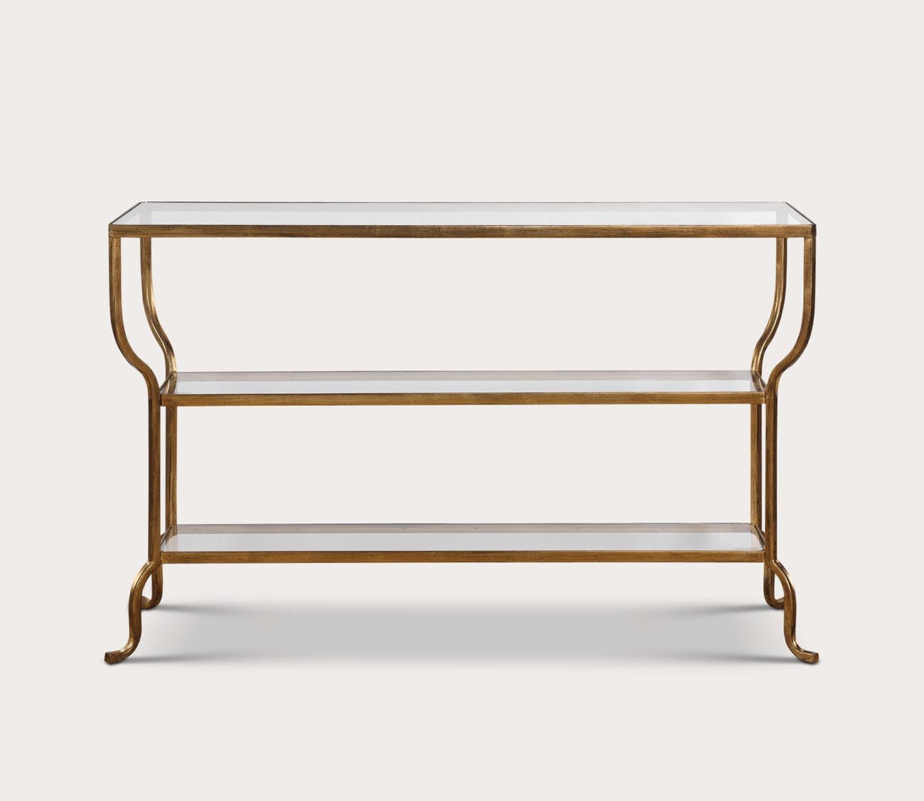 Deline Gold Console Table by Uttermost