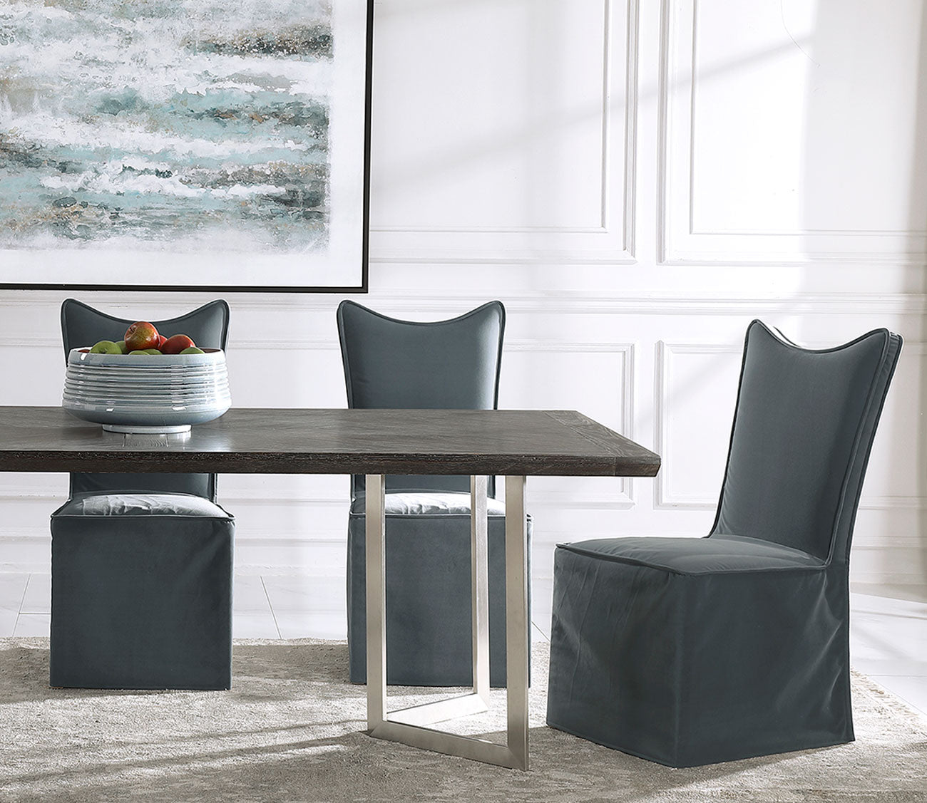 Delroy Armless Chairs Set of 2 by Uttermost