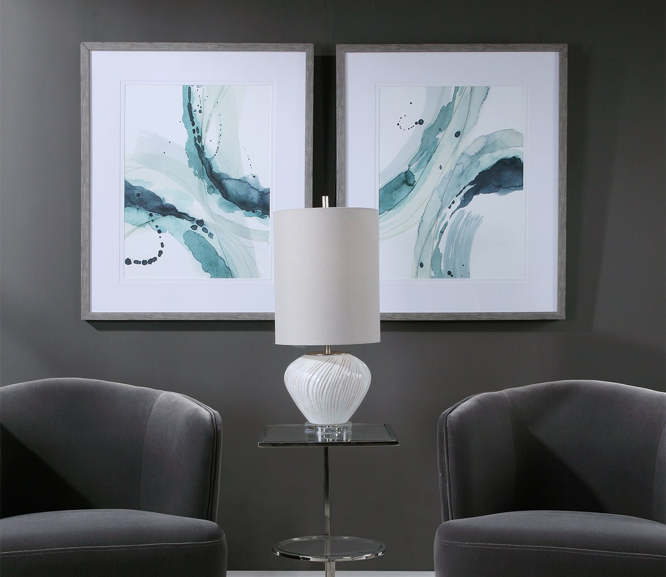 Depth Watercolor Prints Set of 2