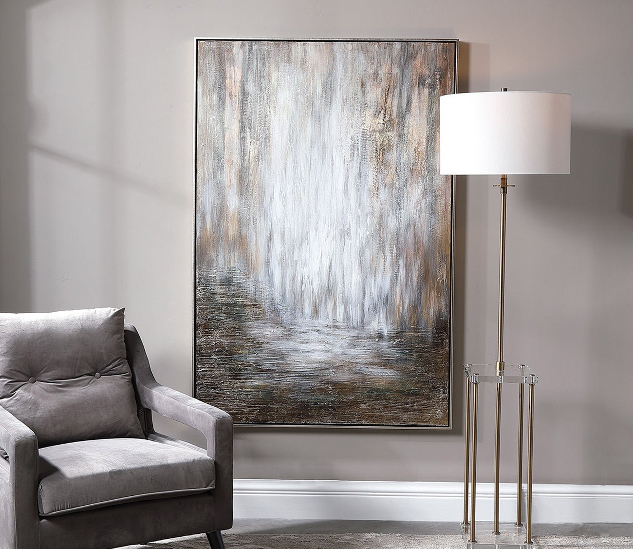 Desert Rain Hand Painted Canvas
