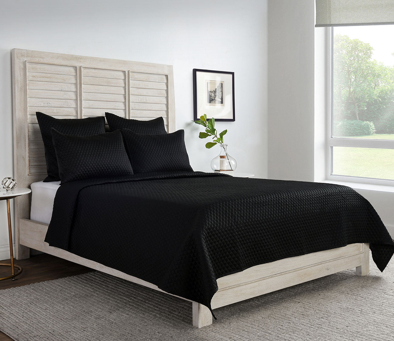 Diamond Onyx Sateen Quilt