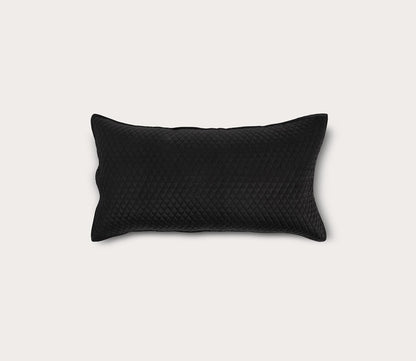 Diamond Onyx Sateen Quilted Pillow Sham by Villa by Classic Home