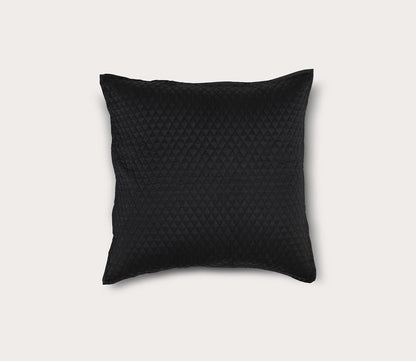 Diamond Onyx Sateen Quilted Pillow Sham by Villa by Classic Home
