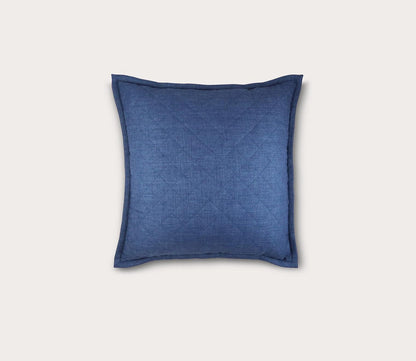 Diamond Quilted Faux Linen Coverlet and Euro Sham Set by Ann Gish