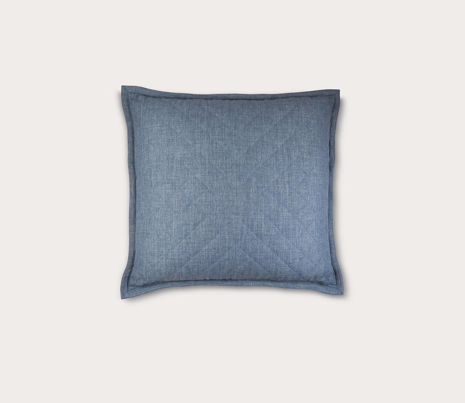 Diamond Quilted Faux Linen Coverlet and Euro Sham Set by Ann Gish